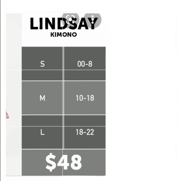 LuLaRoe Lindsay Kimono Cover-Up Open Front Cardigan Roses Sz M (10-18) - Picture 3 of 6